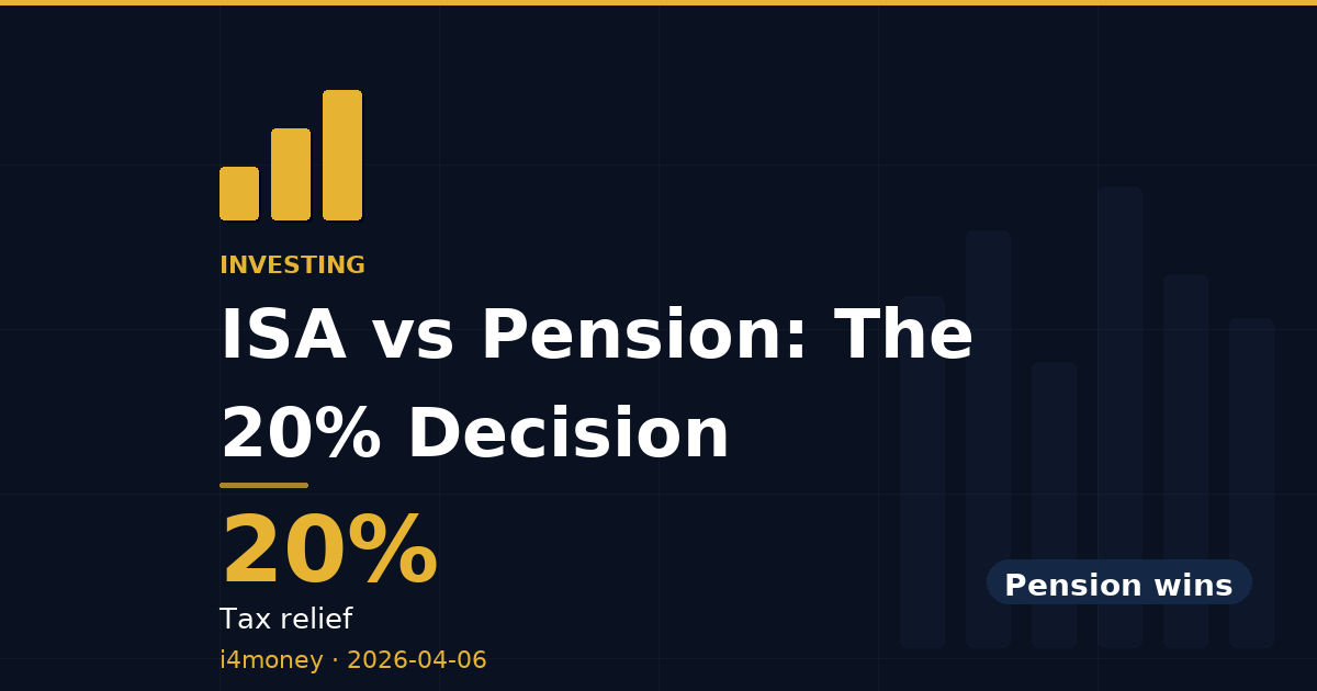 ISA vs Pension: The 20% Decision — 20% (Tax relief)