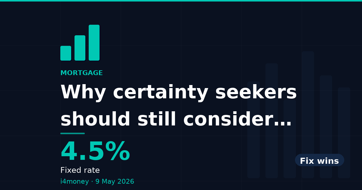 Why certainty seekers should still consider fixed rates — 4.5% (Fixed rate)